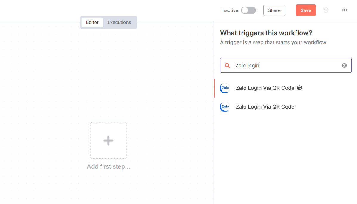Hướng dẫn cách tích hợp node Zalo vào n8n đơn giản 13 Các bước tích hợp node Zalo vào n8n