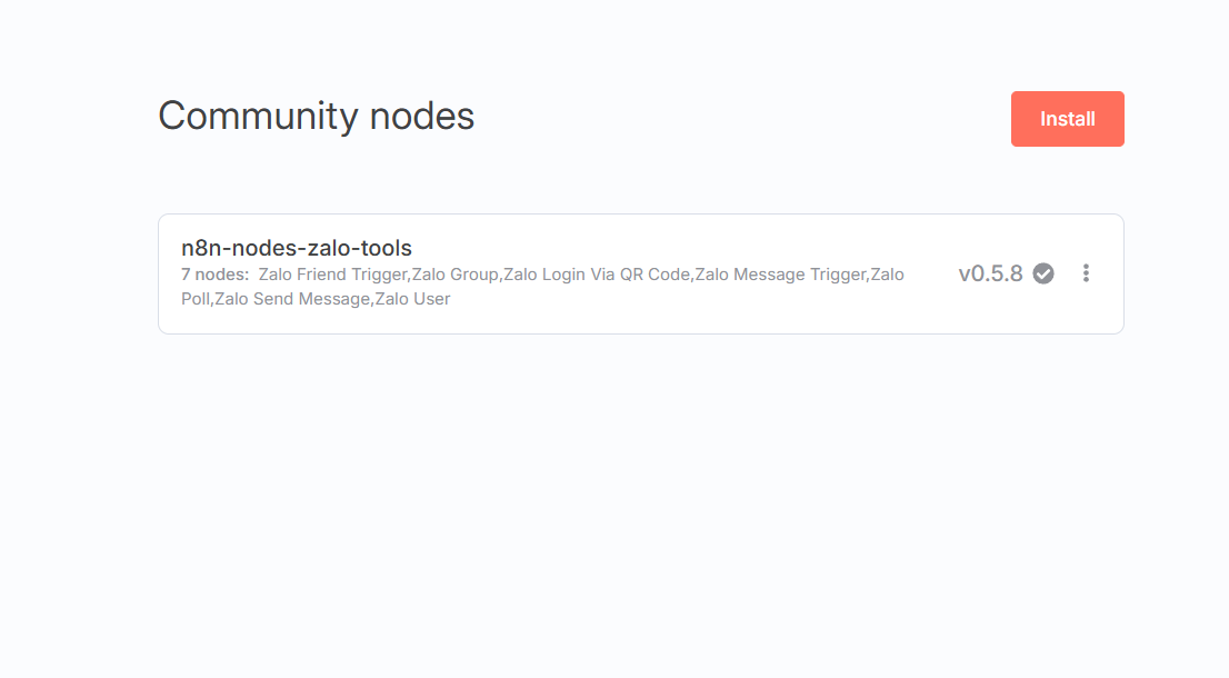 Hướng dẫn cách tích hợp node Zalo vào n8n đơn giản 6 Các bước tích hợp node Zalo vào n8n