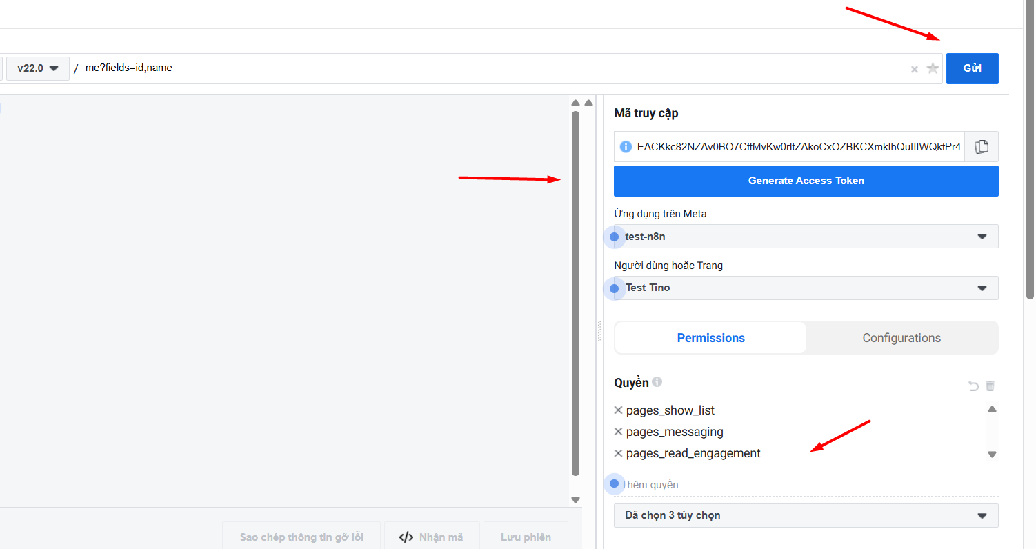 Bật mí cách tạo chatbot Facebook với n8n đơn giản 12 Tạo node Code