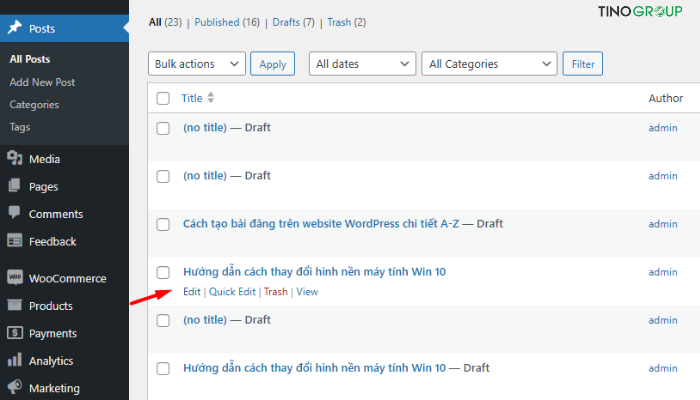 Hướng dẫn sử dụng WordPress từ A-Z: Cách tạo website chuyên nghiệp cho người mới 11 Hướng dẫn tạo bài viết mới