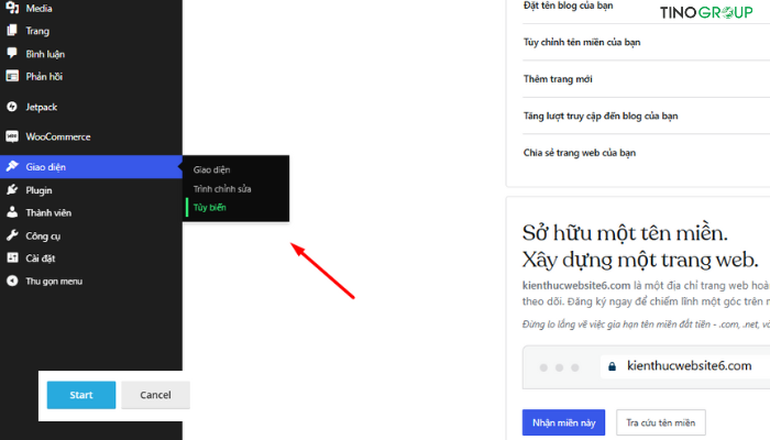 Cách tạo blog WordPress miễn phí trên WordPress.com cho người mới 12 Tùy chỉnh giao diện