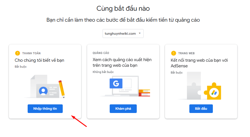 Hướng dẫn đăng ký tài khoản Google Adsense 8 Các bước đăng ký tài khoản Google Adsense