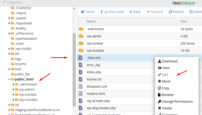 Hướng dẫn tăng PHP Memory Limit và WordPress Memory Limit để tối ưu hiệu suất 3 Chỉnh sửa file .htaccess