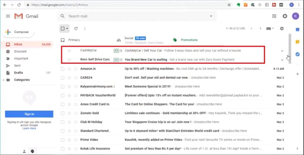 Google Ads là gì? Tất tần tật những điều cần biết về “ông trùm quảng cáo” Google Ads 7 Google’s Email Ads