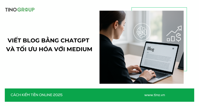 Kiếm Tiền Online Không Cần Vốn 2025: 30+ Cách Ứng Dụng AI 2 Viết blog bằng ChatGPT và tối ưu hóa với Medium