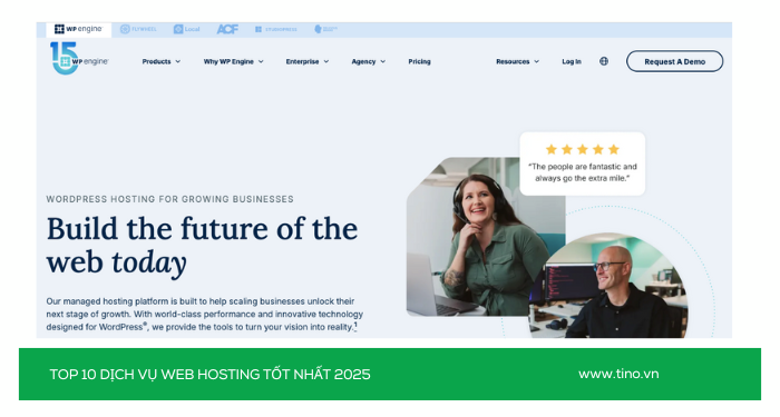 Nên thuê hosting ở đâu? Top 10 dịch vụ web hosting tốt nhất 2025 10 Nhà cung cấp WP Engine (Quốc tế - Chuyên gia WordPress)