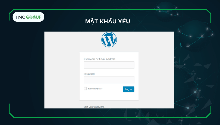 15+ vấn đề bảo mật thường gặp với WordPress và cách khắc phục (Cập nhật 2025) 2 Mật khẩu yếu