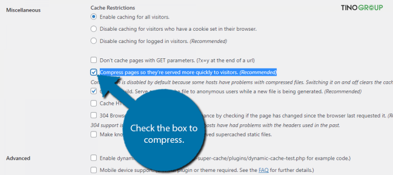 Hướng dẫn cách bật nén GZIP cho website WordPress 8 Bật tính năng nén GZIP với plugin WP Super Cache