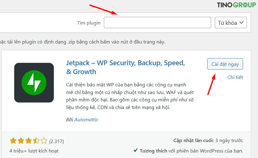Cài đặt từ kho plugin