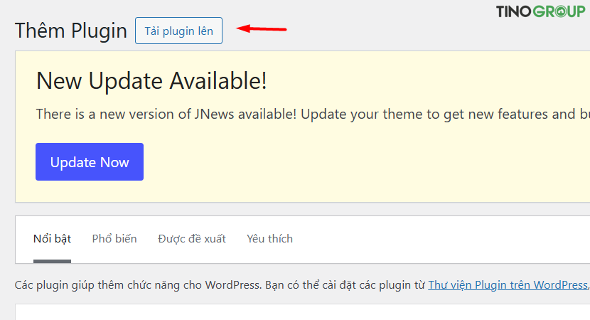 Cài đặt plugin từ file zip