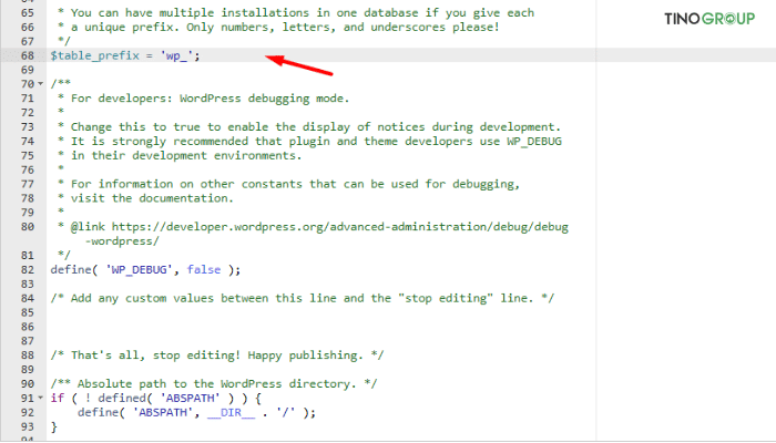 9 cách chặn WordPress SQL Injection đơn giản, ai cũng làm được 7 Thay đổi tiền tố mặc định của cơ sở dữ liệu WordPress