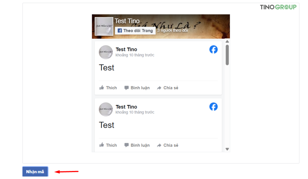 Tạo mã nhúng từ Facebook Page Plugin
