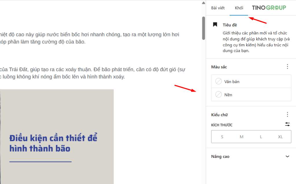 Thay đổi màu nền cho từng phần hoặc khối (Block Editor/Gutenberg)