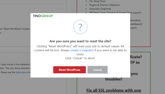 Cách reset WordPress về mặc định (2025) – Hướng dẫn chi tiết từ A-Z 5 Sử dụng Plugin WP Reset