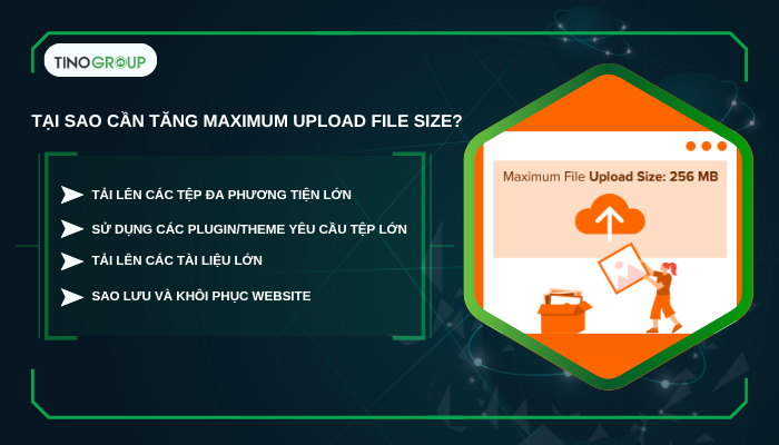 Hướng dẫn cách tăng maximum upload file size cho WordPress chi tiết A-Z 2 Tại sao cần tăng maximum upload file size?