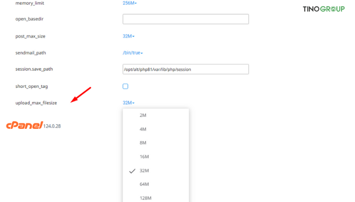 Hướng dẫn cách tăng maximum upload file size cho WordPress chi tiết A-Z 5 Tăng giới hạn tải lên bằng cPanel