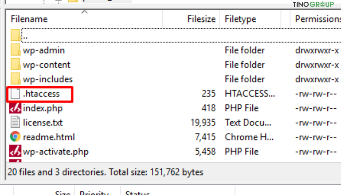 Hướng dẫn cách tạo file .htaccess đúng chuẩn cho WordPress 10 Tạo file .htaccess bằng SFTP hoặc FTP Client (FileZilla)