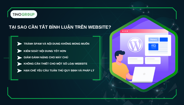 Cách tắt bình luận trên website WordPress – Hướng dẫn chi tiết cho người mới (2025) 1 Lý do tại sao cần tắt bình luận trên website?