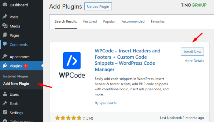 Cách tắt bình luận trên website WordPress – Hướng dẫn chi tiết cho người mới (2025) 2 Sử dụng plugin WPCode để tắt bình luận hoàn toàn