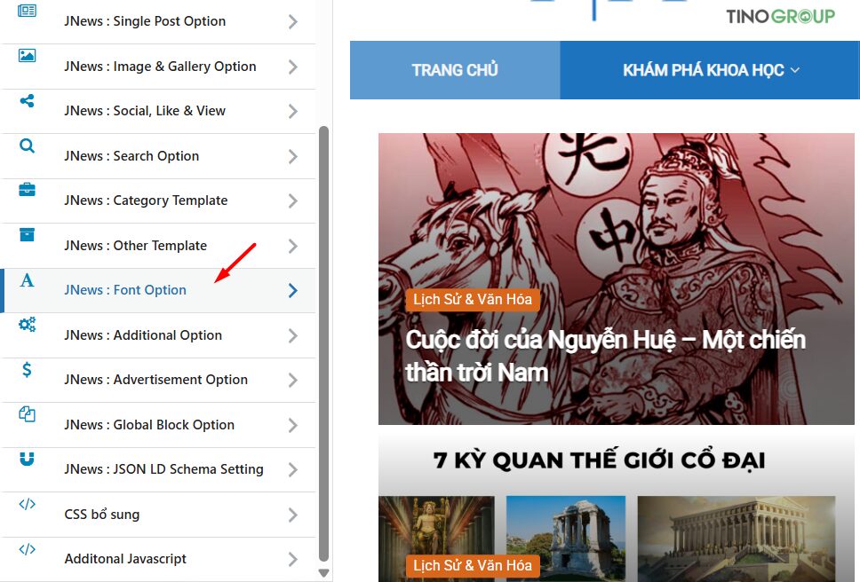 Cách thay đổi font chữ và màu chữ trong WordPress cực dễ 2025 15 Sử dụng Tùy chọn có sẵn của Theme (Theme Options)