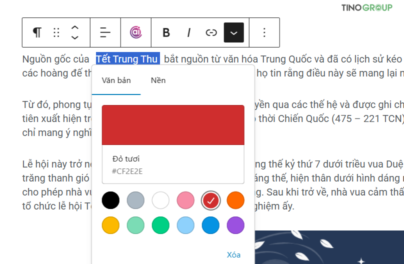 Cách thay đổi font chữ và màu chữ trong WordPress cực dễ 2025 6 Thay đổi màu chữ trong trình soạn thảo Khối (Block Editor - Gutenberg)