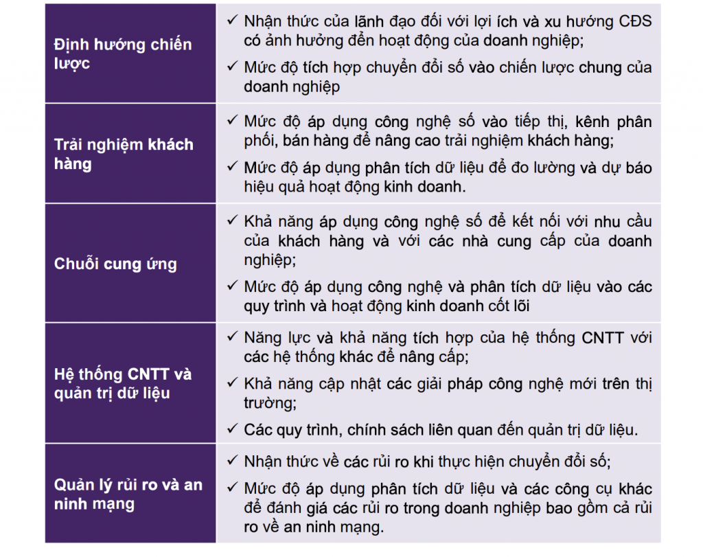 Công cụ đánh giá mức độ sẵn sàng trong chuyển đổi số của doanh nghiệp nhỏ và vừa 2