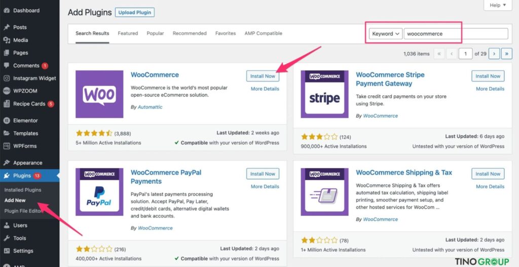 WooCommerce là gì? Cách bắt đầu bán hàng trực tuyến nhanh chóng 8 Cài đặt Plugin WooCommerce