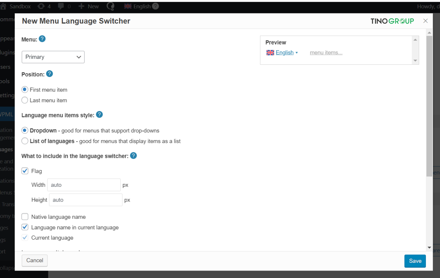 Cách làm website đa ngôn ngữ bằng WordPress (plugin & thủ công) 9 Thêm công cụ chuyển đổi ngôn ngữ