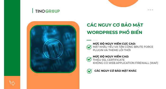 Hướng dẫn bảo mật WordPress 2025: 13+ Biện pháp bảo vệ website khỏi hacker! 3 Các nguy cơ bảo mật WordPress phổ biến