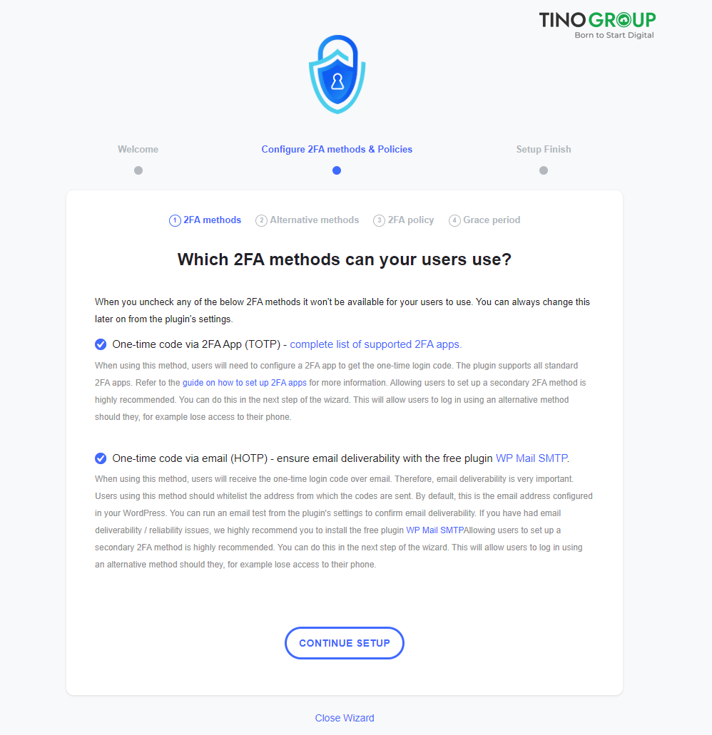 Cách kích hoạt bảo mật 2 lớp cho website WordPress 2025: Hướng dẫn chi tiết từ A-Z 5 Khởi chạy trình hướng dẫn cài đặt