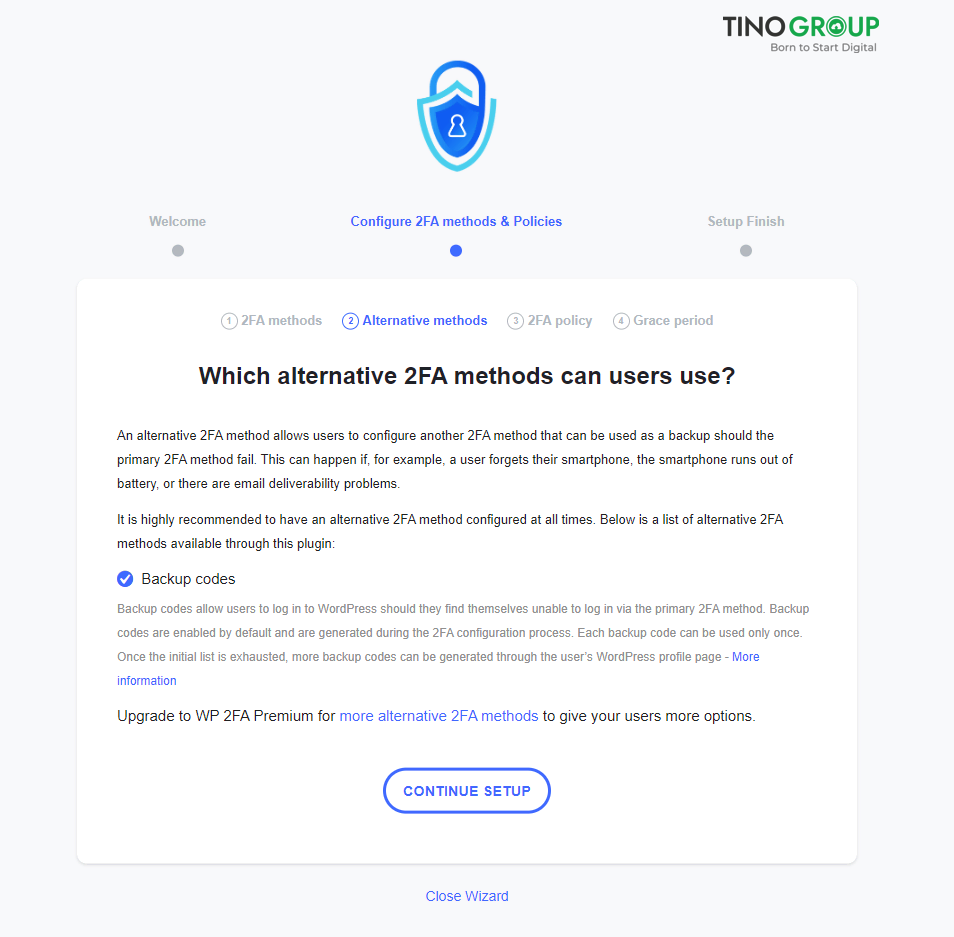 Cách kích hoạt bảo mật 2 lớp cho website WordPress 2025: Hướng dẫn chi tiết từ A-Z 6 Chọn phương thức dự phòng