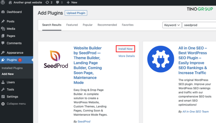 Hướng dẫn cách tạo landing page trên WordPress từ A-Z (dễ dàng và hiệu quả) 3 Cài đặt plugin SeedProd