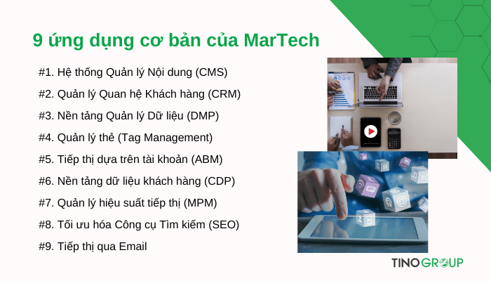 MarTech là gì? Cách ứng dụng MarTech trong kinh doanh 3 ung-dung-co-ban-cua-martech