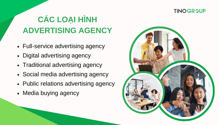 Advertising Agency là gì? Vai trò và nhiệm vụ của các Advertising Agency 4 cac-loai-hinh-advertising-agency