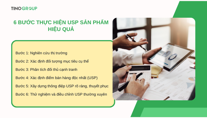 USP sản phẩm là gì? Chiến lược định vị thương hiệu bạn cần biết 5 cac-buoc-thuc-hien-usp-san-pham-hieu-qua