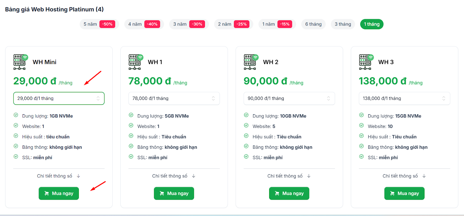 Hướng dẫn cách đăng ký dịch vụ hosting tại Tino nhanh chóng 2 Các bước đăng ký dịch vụ hosting tại Tino