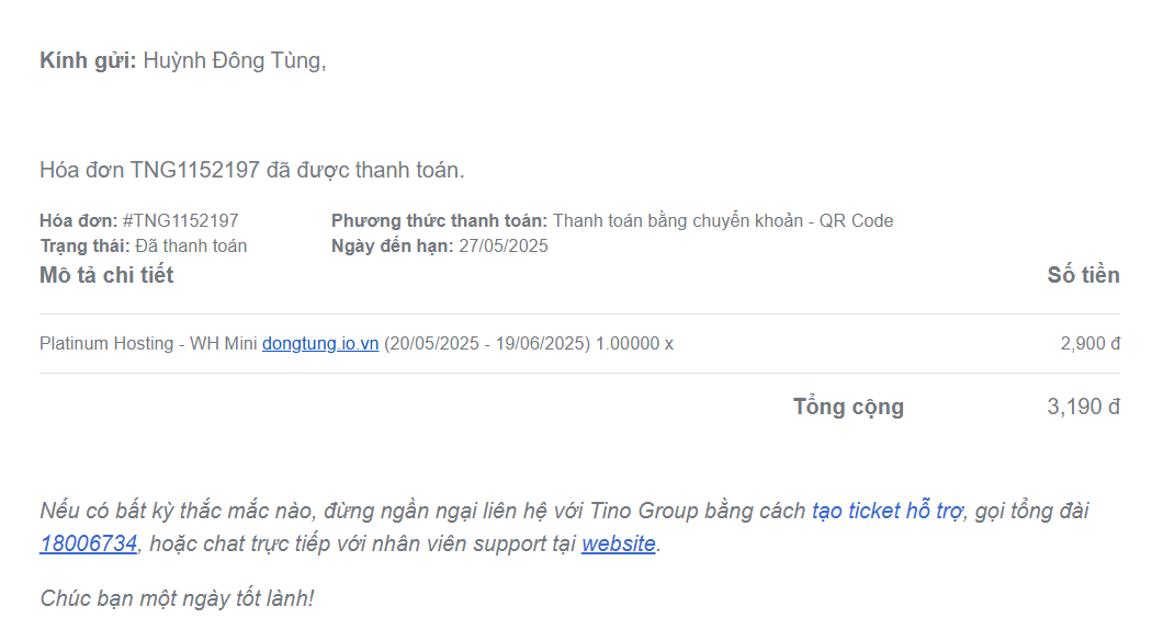 Hướng dẫn cách đăng ký dịch vụ hosting tại Tino nhanh chóng 10 Các bước đăng ký dịch vụ hosting tại Tino
