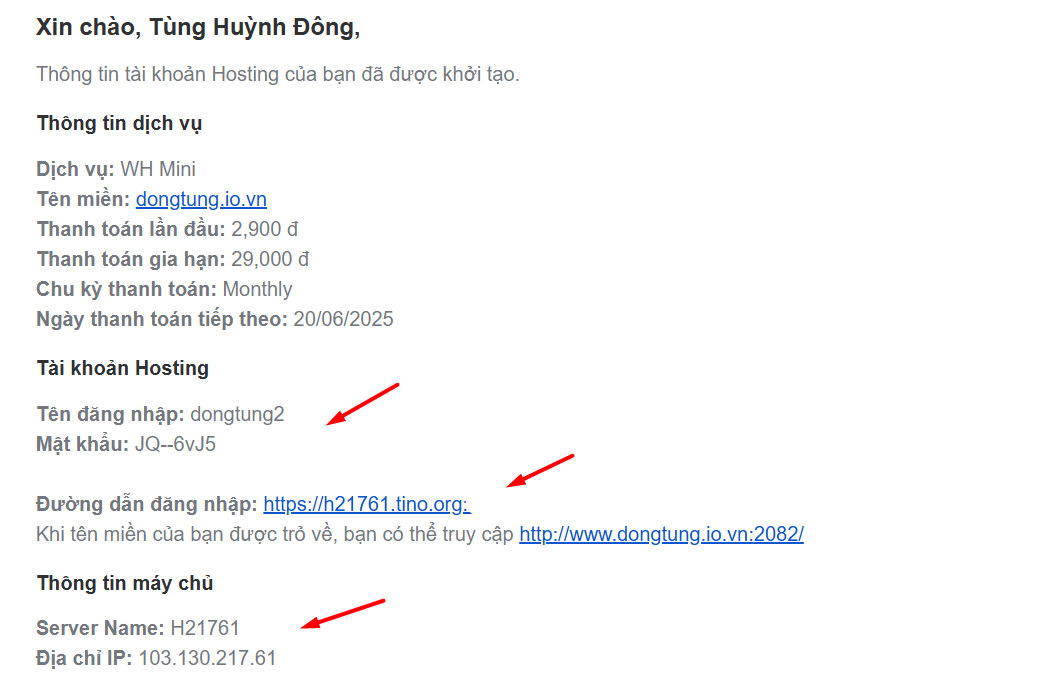 Hướng dẫn cách đăng ký dịch vụ hosting tại Tino nhanh chóng 11 Các bước đăng ký dịch vụ hosting tại Tino