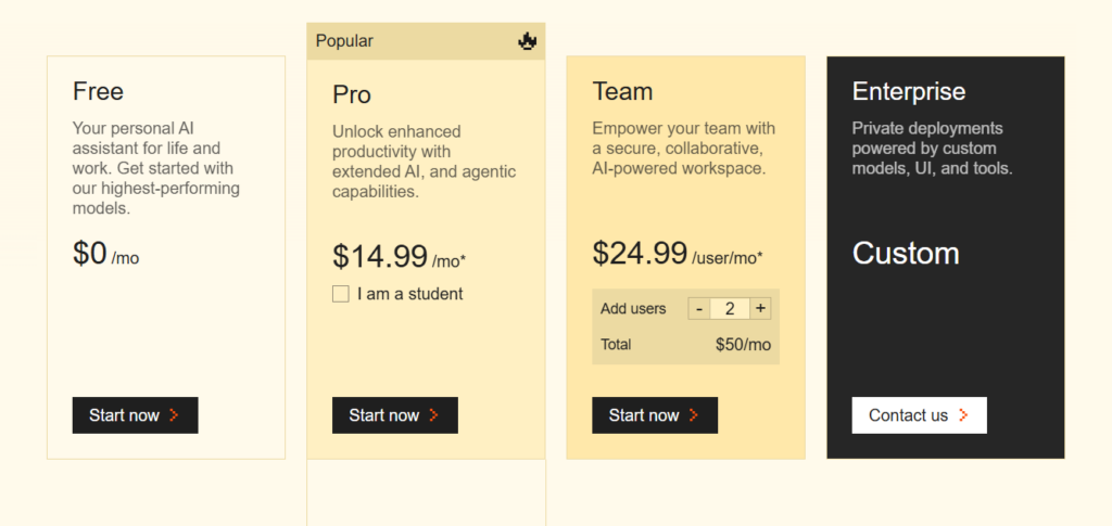 Mistral AI là gì? Hướng dẫn cách đăng ký và sử dụng Mistral AI 2025 5 Gói Le Chat Pro/Team/Enterprise