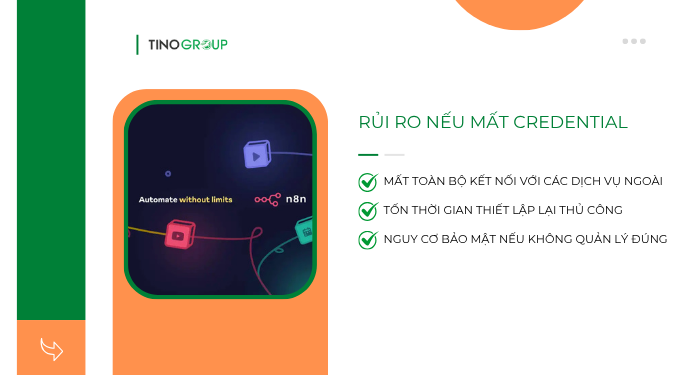 Rủi ro nếu mất credential 