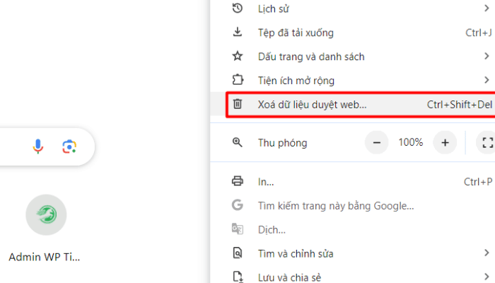 Hướng dẫn cách sửa lỗi 500 Internal Server Error trên website WordPress 4 Xóa bộ nhớ đệm trên trình duyệt