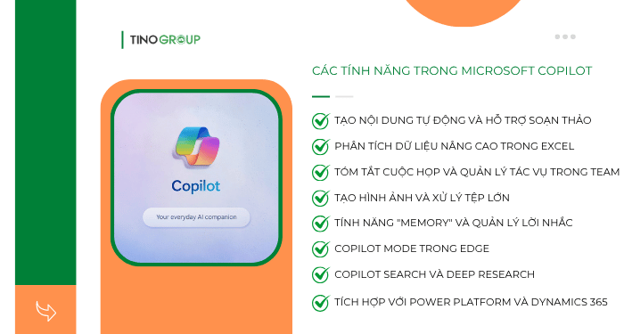 Các tính năng trong Microsoft Copilot