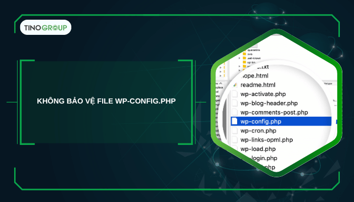 Không bảo vệ file wp-config.php