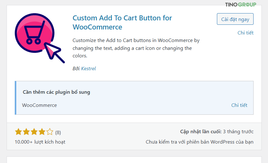 Thêm nút Add to Cart bằng plugin