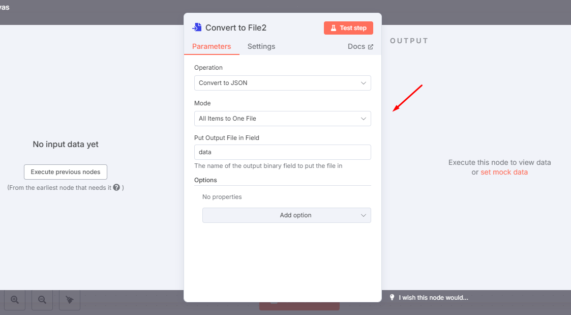 Chuyển đổi dữ liệu Workflow sang JSON