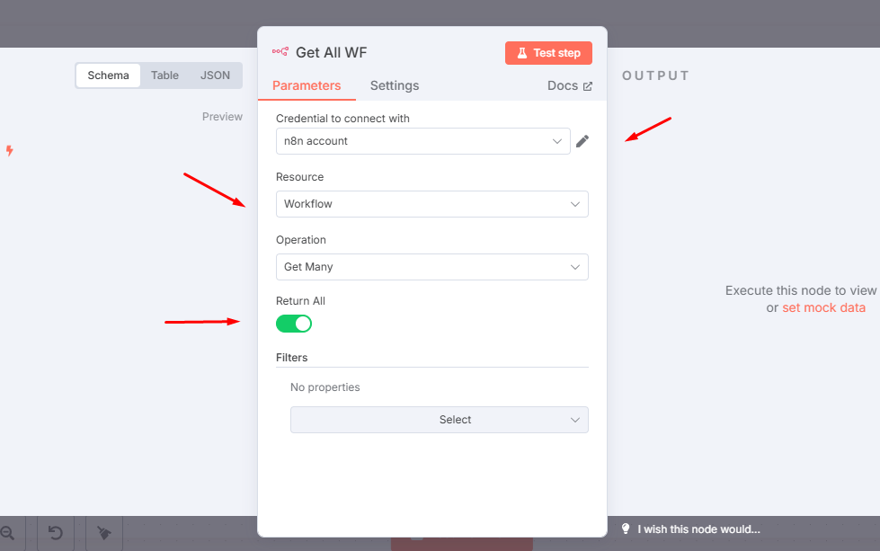 Lấy tất cả các Workflow từ n8n