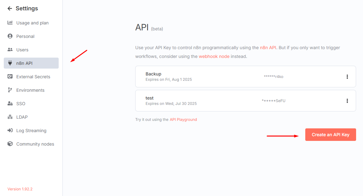 Các bước tạo API Key