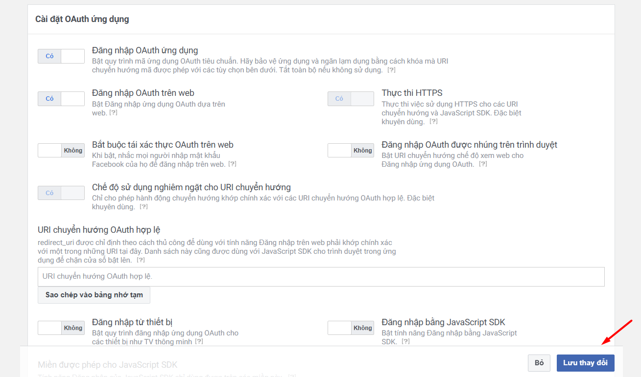 Hướng dẫn cách tạo Access Token Facebook Graph API để kết nối với n8n 12 Cấu hình ứng dụng và quyền hạn