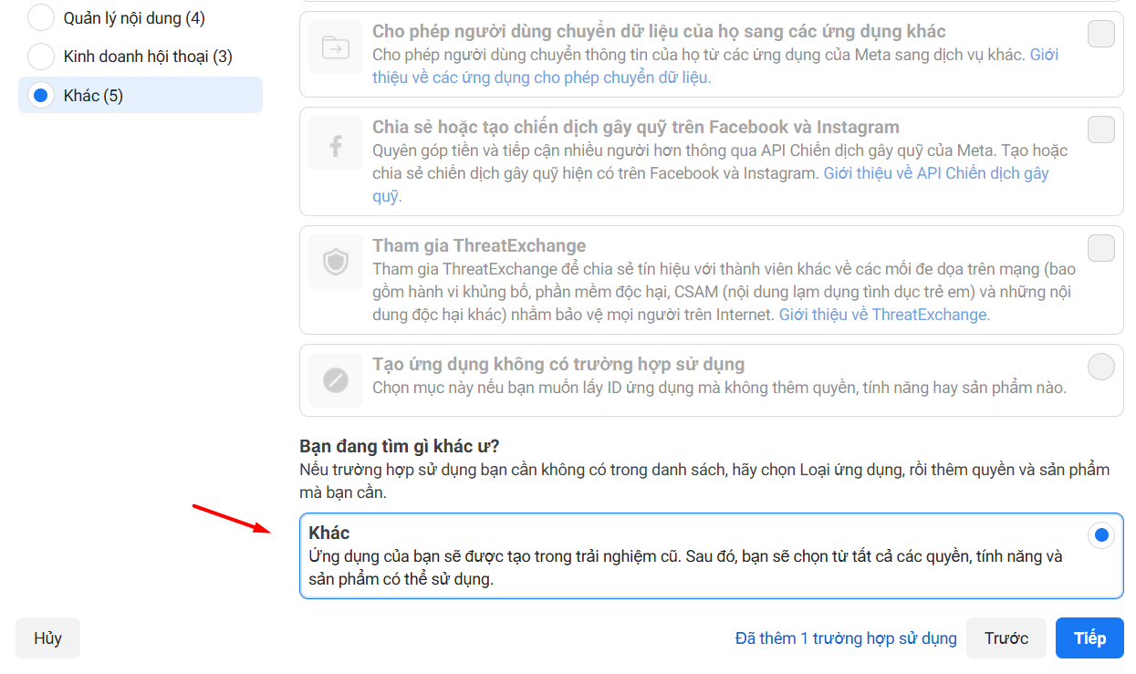 Hướng dẫn cách tạo Access Token Facebook Graph API để kết nối với n8n 7 Tạo ứng dụng Facebook mới