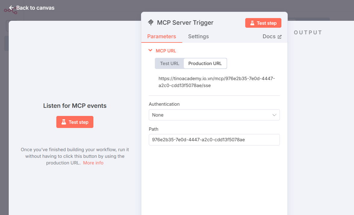MCP là gì? Hướng dẫn cài đặt & sử dụng MCB trong n8n chi tiết 7 Cấu hình MCB Server